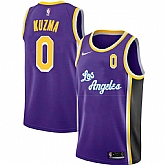 Lakers 0 Kyle Kuzma Purple 2020-2021 New City Edition Nike Swingman Jersey(1) Dyin,baseball caps,new era cap wholesale,wholesale hats